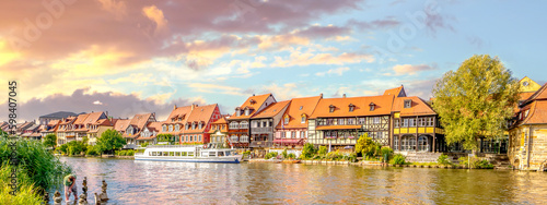 Quadro su tela Klein Venedig, Bamberg, Bayern, Deutschland