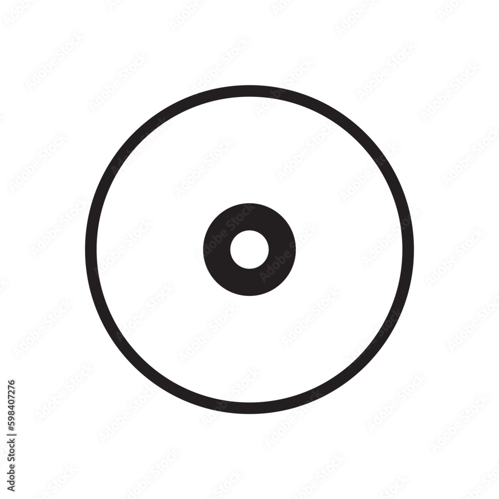 CD vector icon. Compact disc flat sign design. DVD symbol. CD pictogram. UX UI icon CD vector icon. Compact disc flat sign design. DVD symbol. CD pictogram. UX UI icon