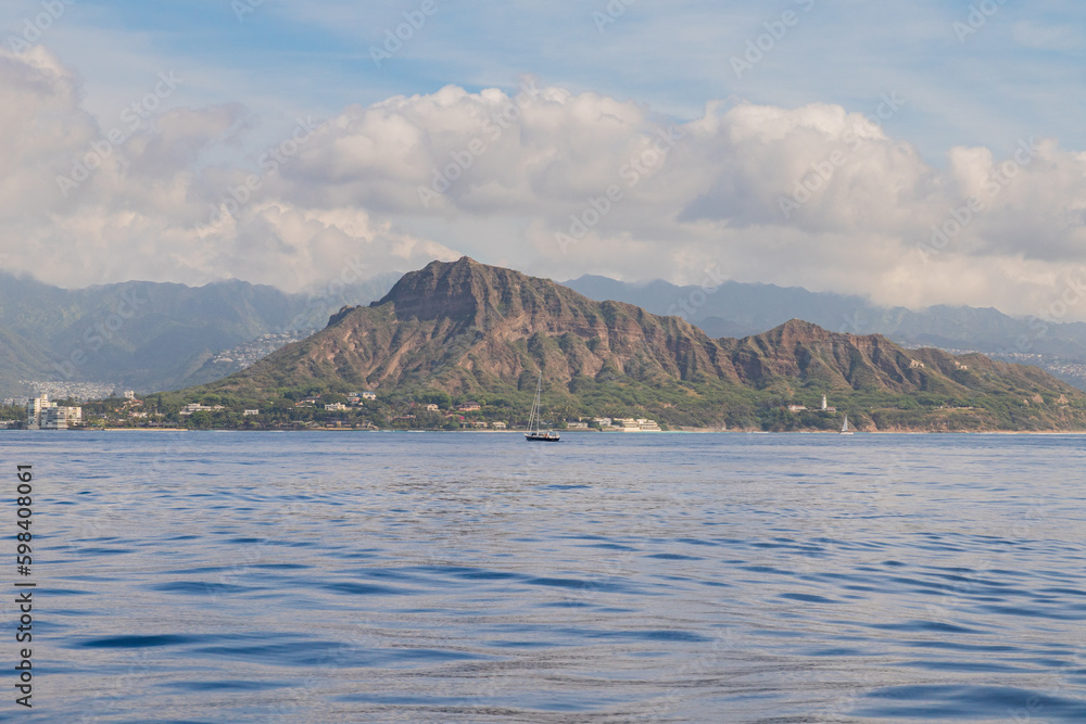 hawaii oahu diamond head view ocean view tropical island