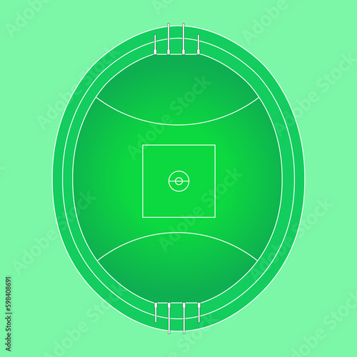 Australian football field, special tactical board	
