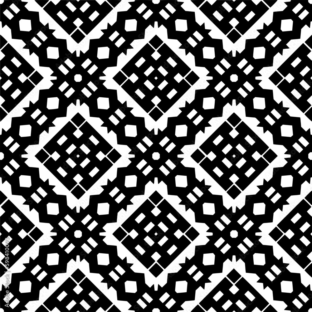 Seamless repeating pattern. Black and white pattern for web page, textures, card, poster, fabric, textile. Seamless repeating pattern. Black and white pattern for web page, textures, card, poster, fabric, textile.