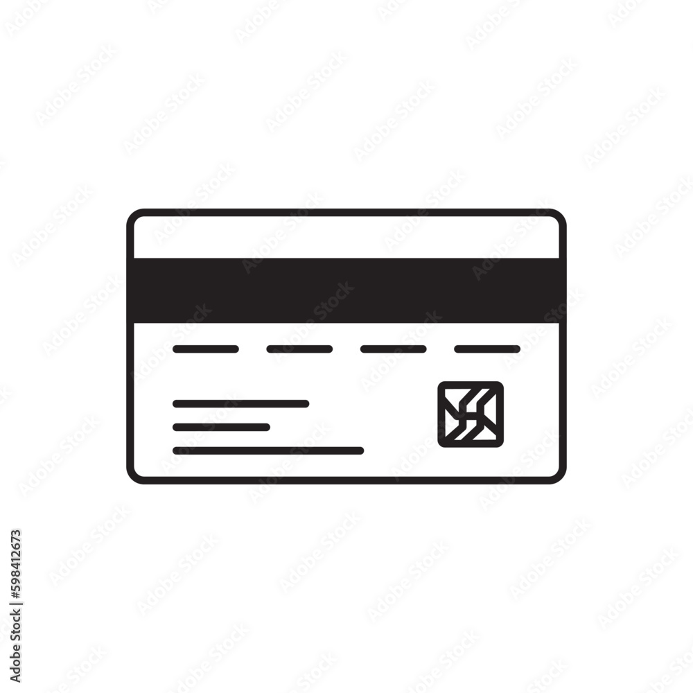 Credit card vector icon. Credit card flat sign design. Bank card symbol pictogram. UX UI icon Credit card vector icon. Credit card flat sign design. Bank card symbol pictogram. UX UI icon