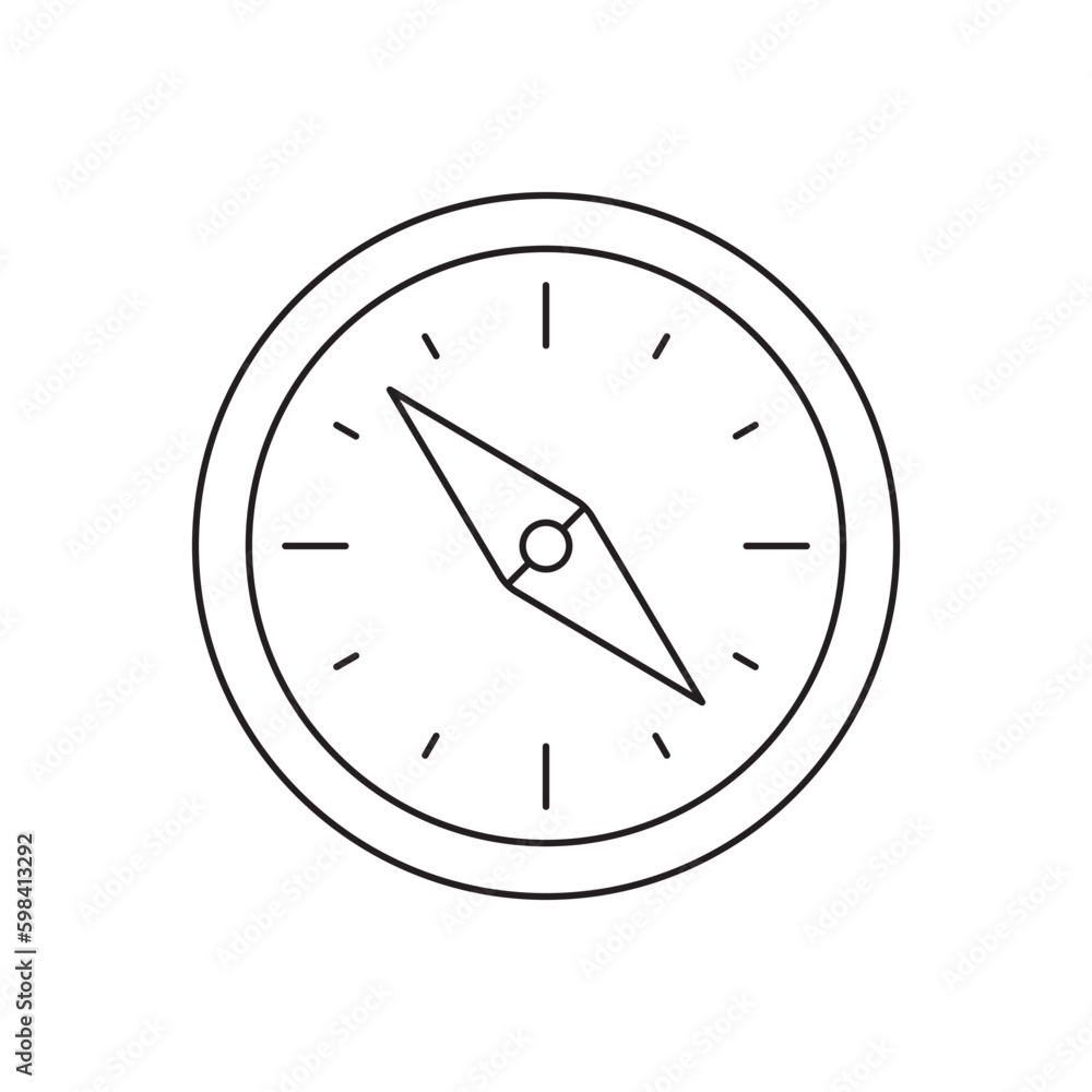 Compass vector icon. Compass flat sign design. Compass symbol pictogram. UX UI icon Compass vector icon. Compass flat sign design. Compass symbol pictogram. UX UI icon