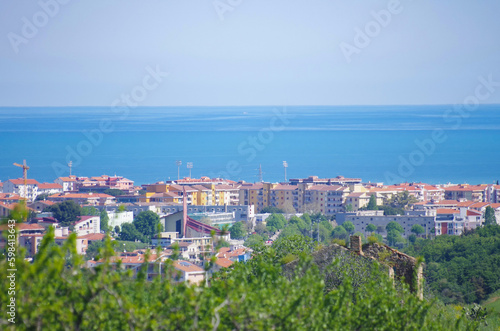 Termoli - Molise - Detail of a district of the town taken with a powerful telephoto lens