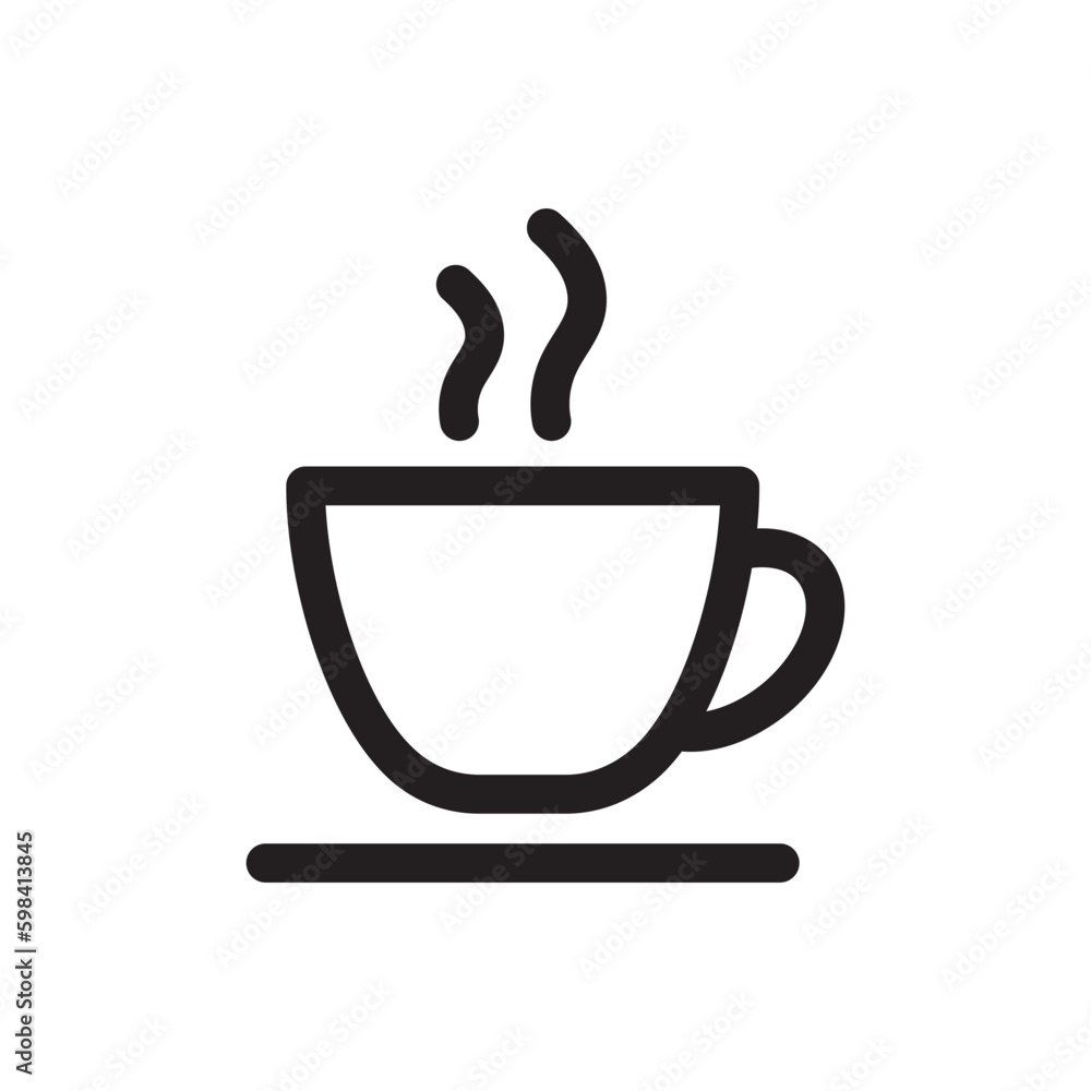 Cup of coffee vector icon. Mug vector icon. Cup of tea vector flat sign design. Cup symbol pictogram. UX UI icon Cup of coffee vector icon. Mug vector icon. Cup of tea vector flat sign design. Cup symbol pictogram. UX UI icon