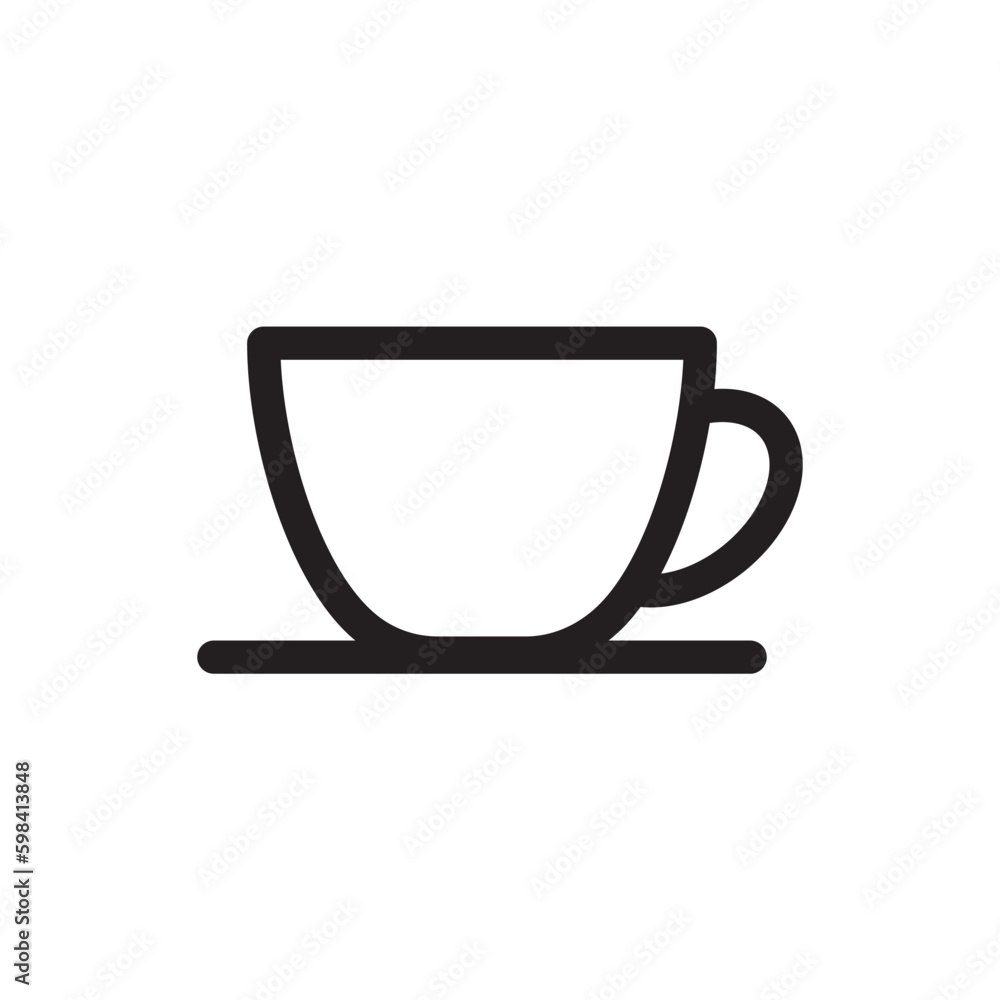Cup of coffee vector icon. Mug vector icon. Cup of tea vector flat sign design. Cup symbol pictogram. UX UI icon Cup of coffee vector icon. Mug vector icon. Cup of tea vector flat sign design. Cup symbol pictogram. UX UI icon