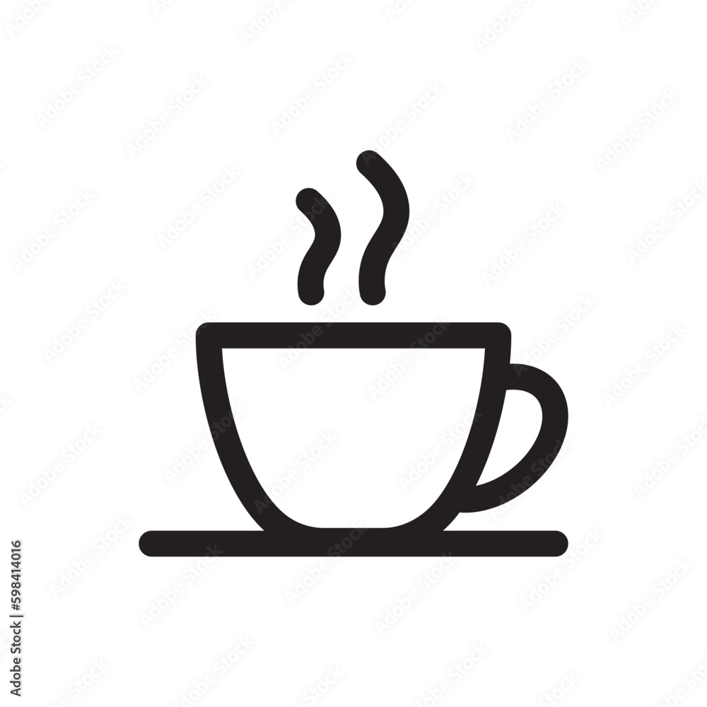 Cup of coffee vector icon. Mug vector icon. Cup of tea vector flat sign design. Cup symbol pictogram. UX UI icon Cup of coffee vector icon. Mug vector icon. Cup of tea vector flat sign design. Cup symbol pictogram. UX UI icon