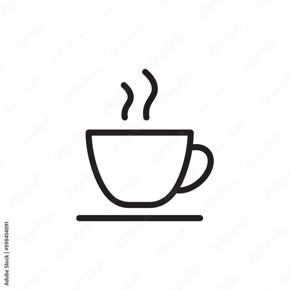 Cup of coffee vector icon. Mug vector icon. Cup of tea vector flat sign design. Cup symbol pictogram. UX UI icon Cup of coffee vector icon. Mug vector icon. Cup of tea vector flat sign design. Cup symbol pictogram. UX UI icon