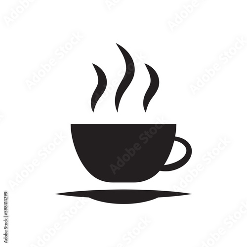Cup of coffee vector icon. Mug vector icon. Cup of tea vector flat sign design. Cup symbol pictogram. UX UI icon