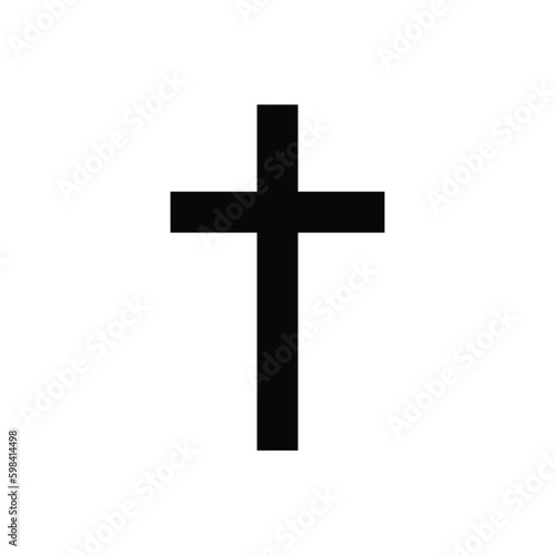 Fotobehang Cross vector icon