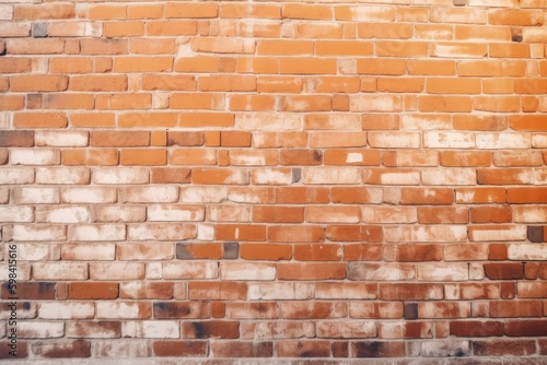 red brick wall texture background Generative AI