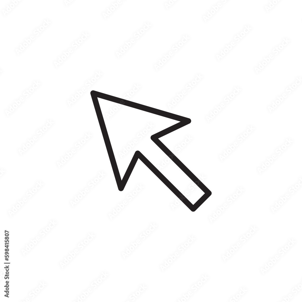 Computer arrow icon. Cursor flat sign design. Cursor vector icon. Click icon. Pointer symbol pictogram. UX UI icon Computer arrow icon. Cursor flat sign design. Cursor vector icon. Click icon. Pointer symbol pictogram. UX UI icon