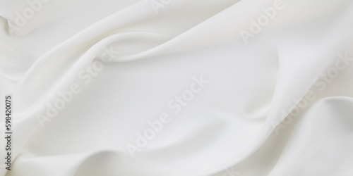 White silk fabric