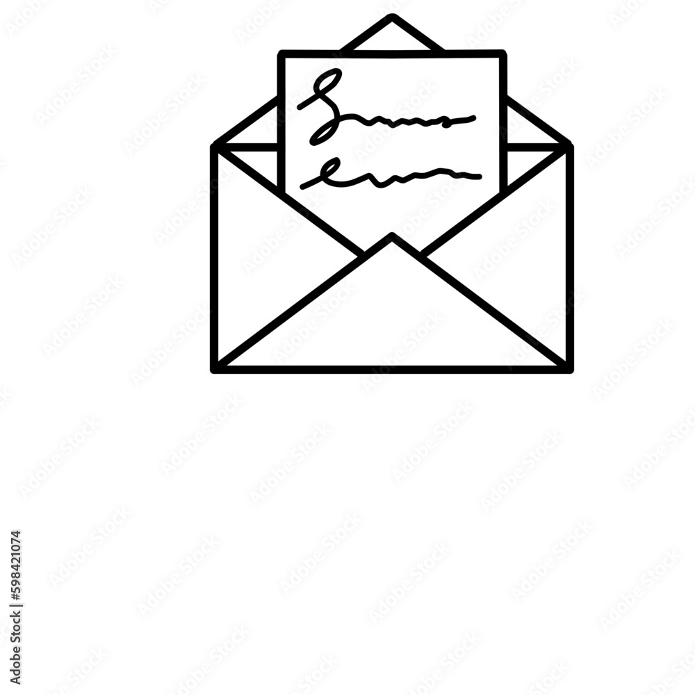 Email Envelope Icon Vector Illustration Email Envelope Icon Vector Illustration