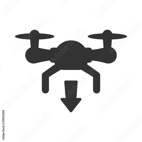 Landing drone icon