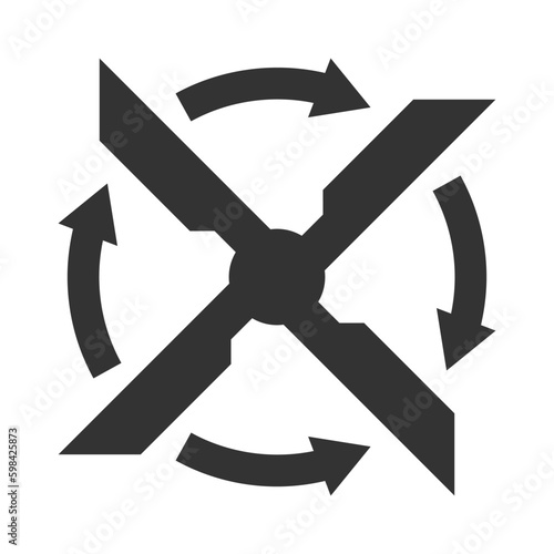 Drone propeller icon