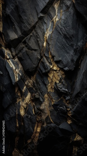 dark black and gold stone background