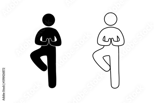 People of a tree pose