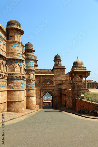 Gwalior Fort commonly known as the Gwaliiyar Qila. The fort has existed at least since the 10th century