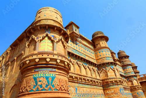 Gwalior Fort commonly known as the Gwaliiyar Qila. The fort has existed at least since the 10th century