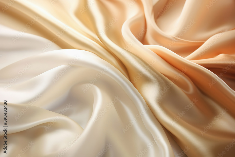 Satin texture yellow gradient fabric background, silk backdrop. Generative AI Generative AI Satin texture yellow gradient fabric background, silk backdrop. Generative AI Generative AI