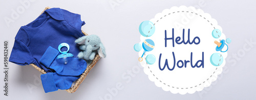 Banner with text HELLO WORL...
