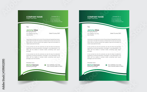 The Best And Most Exceptional, Wonderful Letterhead Design Template.  Modern Letterhead template. Flyer, Social Media, Email signature.
