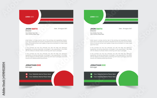 The Best And Most Exceptional, Wonderful Letterhead Design Template.  Modern Letterhead template. Flyer, Social Media, Email signature.
