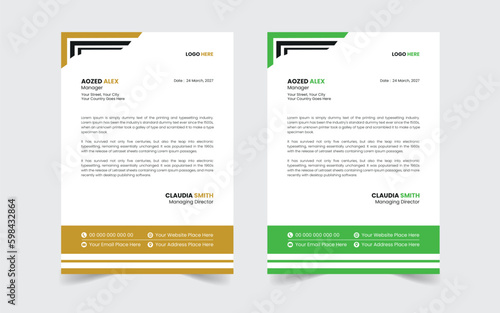 The Best And Most Exceptional, Wonderful Letterhead Design Template.  Modern Letterhead template. Flyer, Social Media, Email signature.
