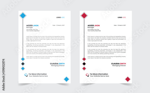 The Best And Most Exceptional, Wonderful Letterhead Design Template.  Modern Letterhead template. Flyer, Social Media, Email signature.
