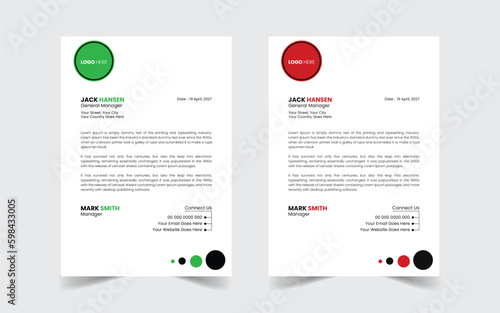 The Best And Most Exceptional, Wonderful Letterhead Design Template.  Modern Letterhead template. Flyer, Social Media, Email signature.
