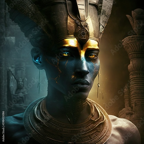AI ilustration of Ptah (Egyptian Goddess)