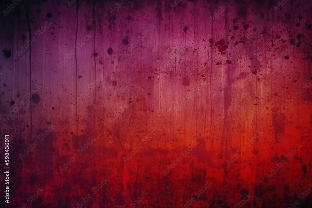 Aged effect overlay. Old film texture. Purple red gradient background with dust scratches. AI generative Aged effect overlay. Old film texture. Purple red gradient background with dust scratches. AI generative