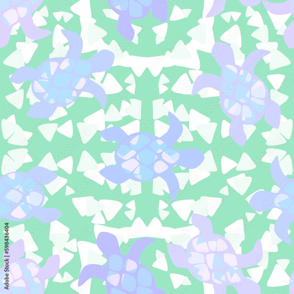 Summer cartoon animals seamless turtle pattern for wrapping paper and fabrics and linens and kids clothes print Summer cartoon animals seamless turtle pattern for wrapping paper and fabrics and linens and kids clothes print