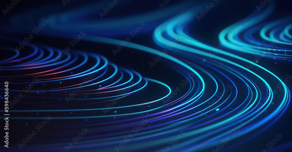Modern digital abstract 3D background. Copy space. Based on Generative AI Modern digital abstract 3D background. Copy space. Based on Generative AI