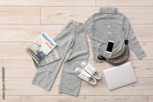 Stylish clothes with access...