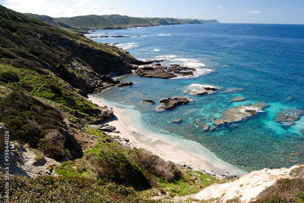 Fototapeta premium Veduta della spiaggia dell'Isola dei Porri