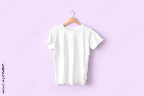 Blank white t-shirt mockup ...
