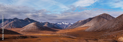 Mountains in tundra