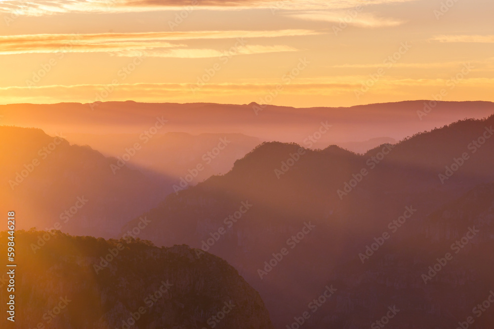 Mountains silhouette