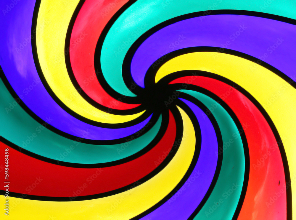 spiral colored stained glass spiral colored stained glass