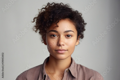 young adult woman with appr...