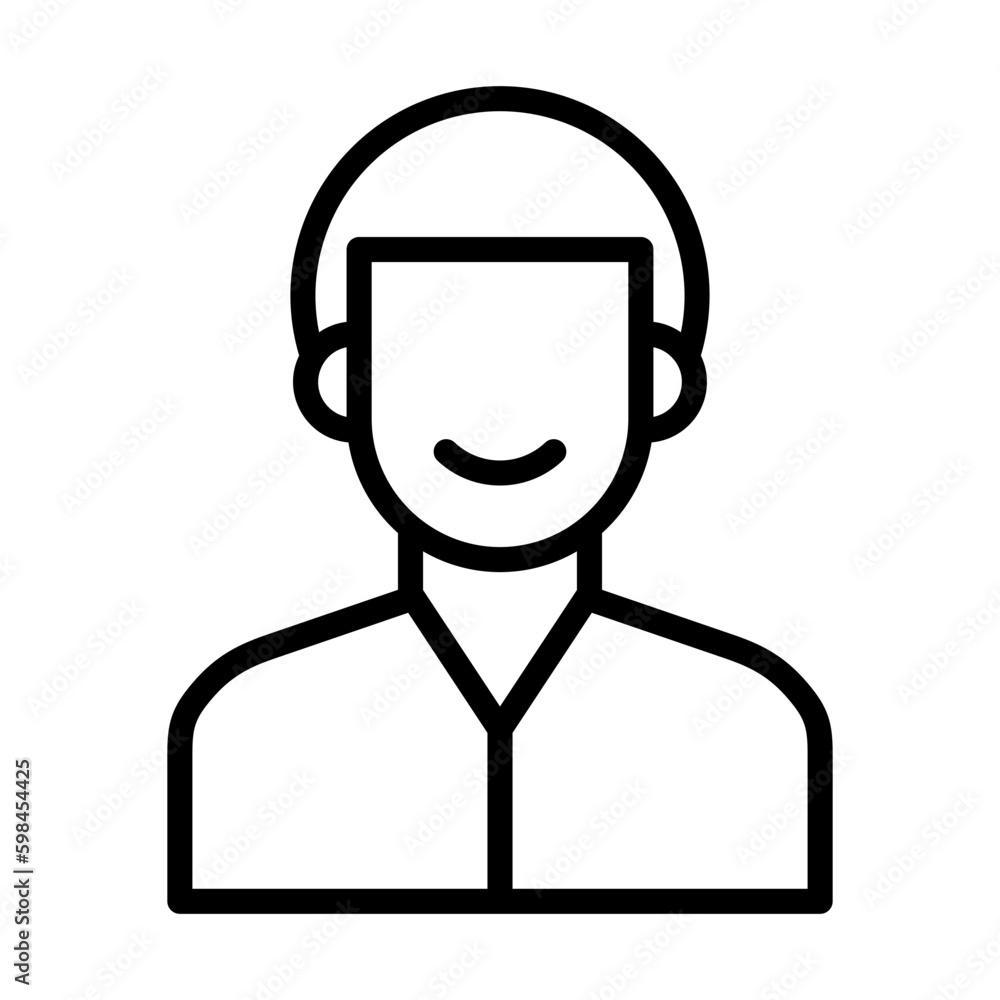 Profile outline icon for people, user, interface, avatar logo Profile outline icon for people, user, interface, avatar logo
