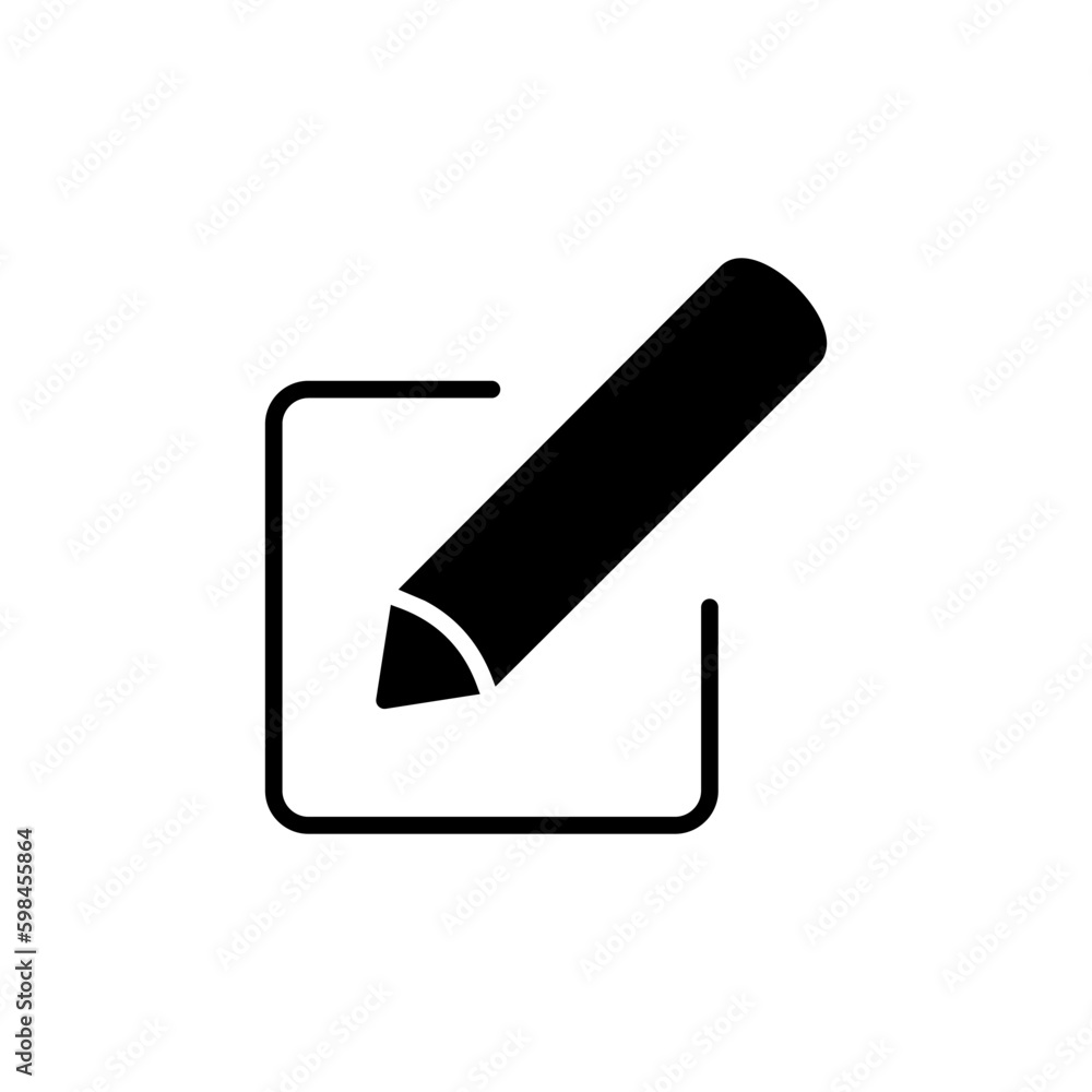 Edit icon vector. edit document sign and symbol. pencil Edit icon vector. edit document sign and symbol. pencil