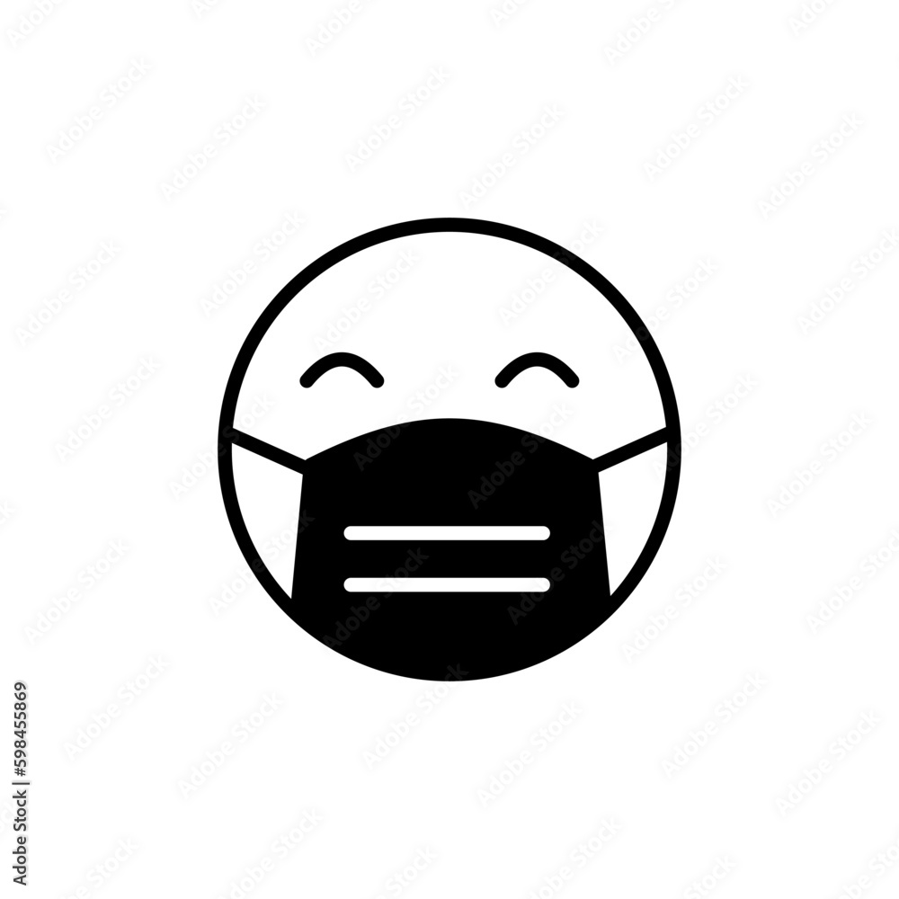 Face mask icon vector. medical Face Mask icon.