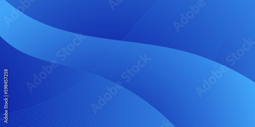abstract blue wave gradient background with lines