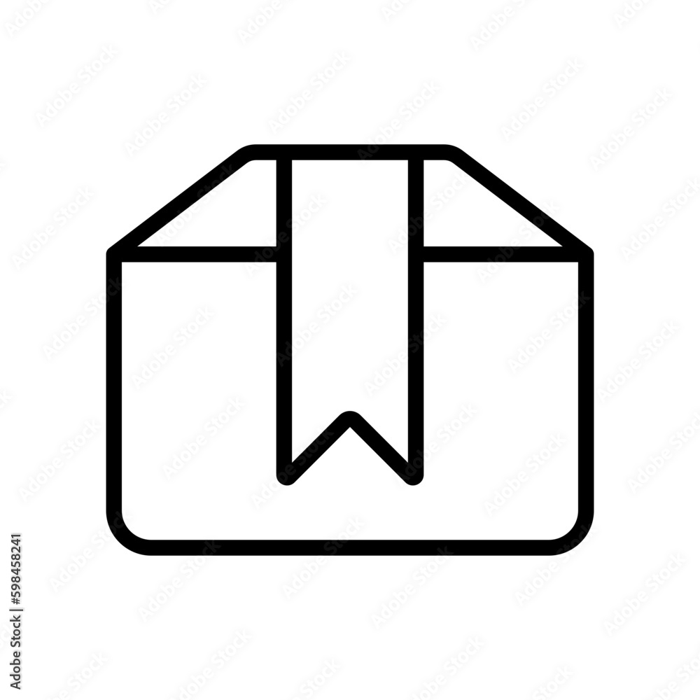 Packaging outline icon for ecommerce, package, cardboard, box, shipping and delivery logo Packaging outline icon for ecommerce, package, cardboard, box, shipping and delivery logo
