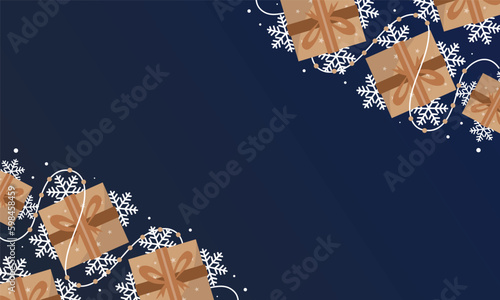 merry christmas illustration vector banner background for christmas event