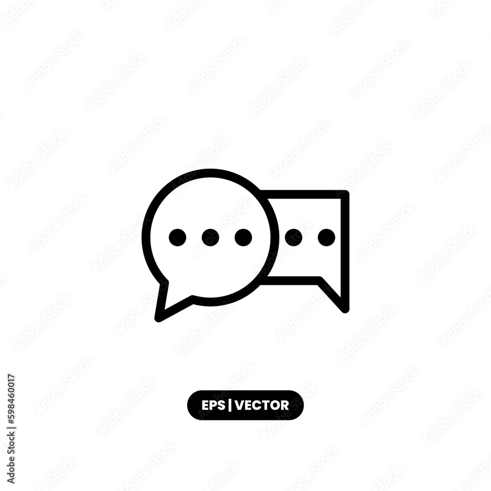 Bubble speech icon vector illustration logo template for many purpose. Isolated on white background. Bubble speech icon vector illustration logo template for many purpose. Isolated on white background.