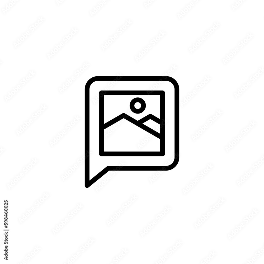 Bubble speech icon vector illustration logo template for many purpose. Isolated on white background. Bubble speech icon vector illustration logo template for many purpose. Isolated on white background.